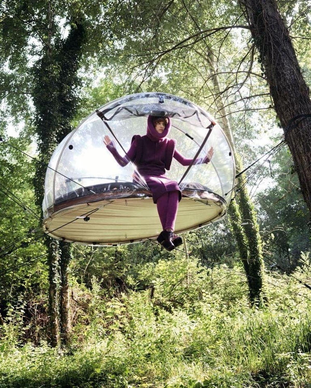 L'une des bulles du domaine de la Maison du Rocher à Noisy-sur-Ecole / © Maison du Rocher