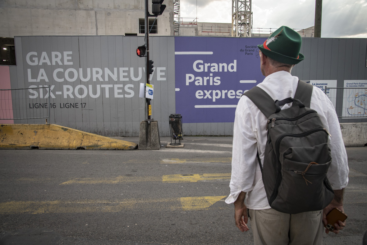 Le chantier de la gare du Grand Paris Express à La Courneuve / © Jérômine Derigny pour Enlarge your Paris