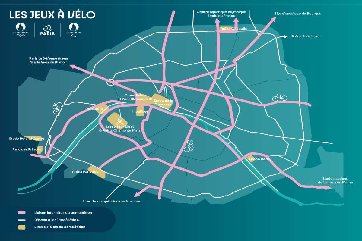 La carte des "olympistes" dévoilée par la Ville de Paris le 14 février / © Ville de Paris