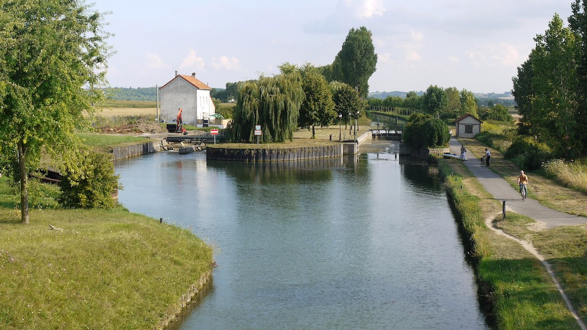 L'écluse de Vignely sur le canal de l'Ourcq en Seine-et-Marne / © Pline  (Creative commons - Flickr)