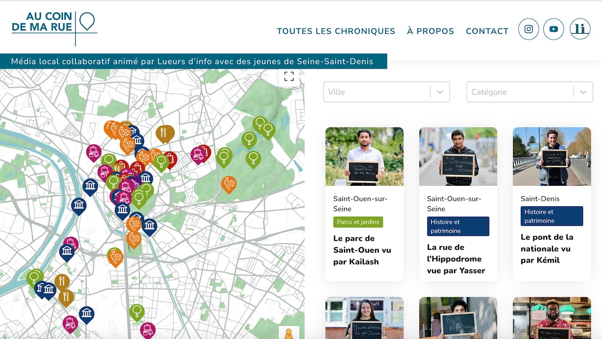 Le média collaboratif Au coin de ma rue a été lancée par deux journalistes pour permettre aux jeunes du 93 de faire découvrir leur département autrement / DR