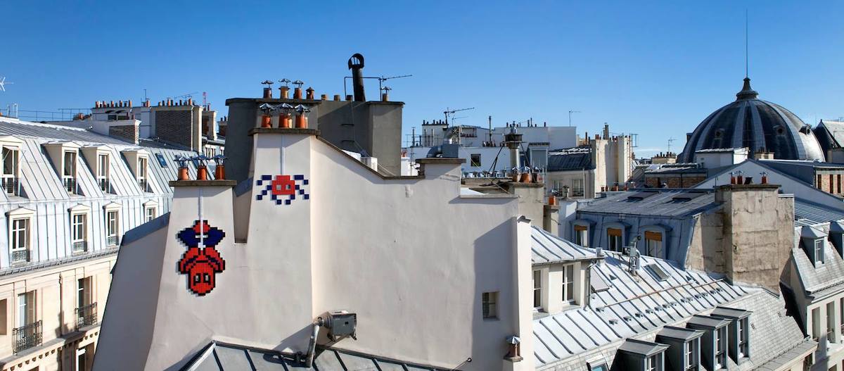 L'une des oeuvres d'Invader dans Paris / © Invader