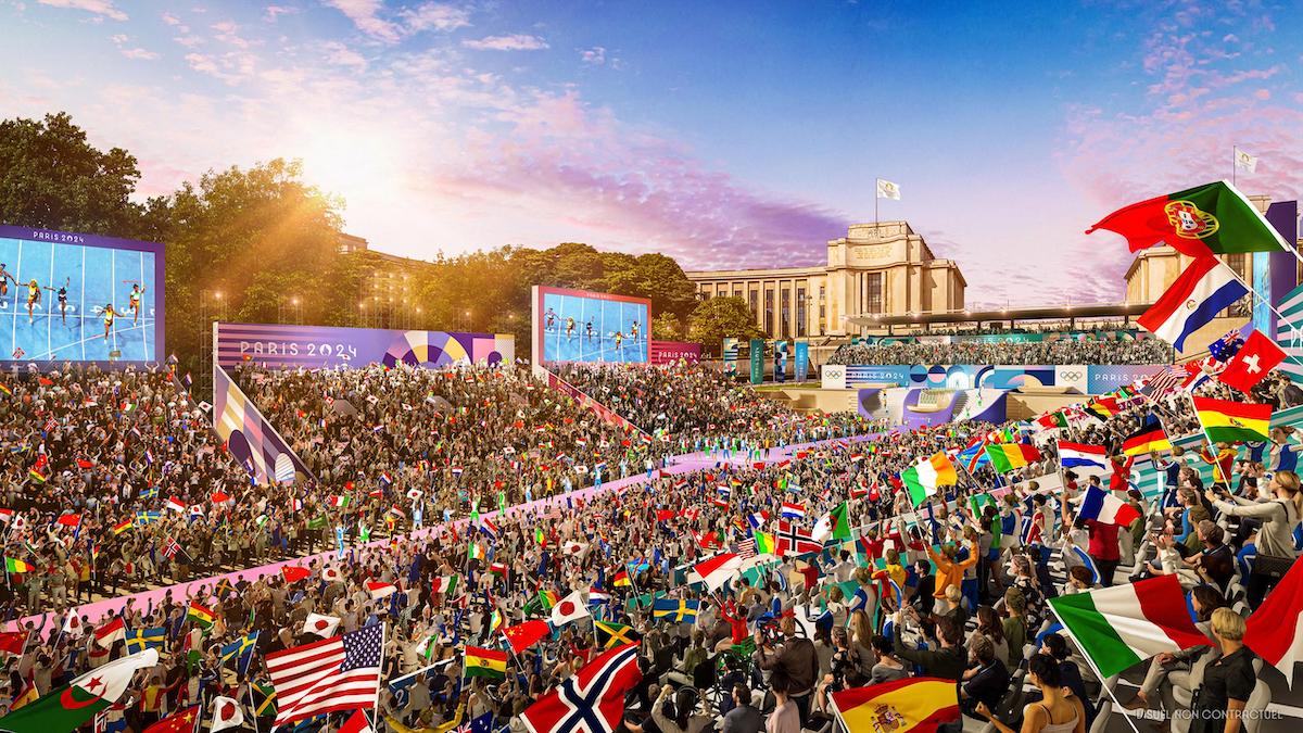 Le Parc des Champions sur l'esplanade du Trocadéro verra défiler les champions olympiques pendant les Jeux de Paris / DR