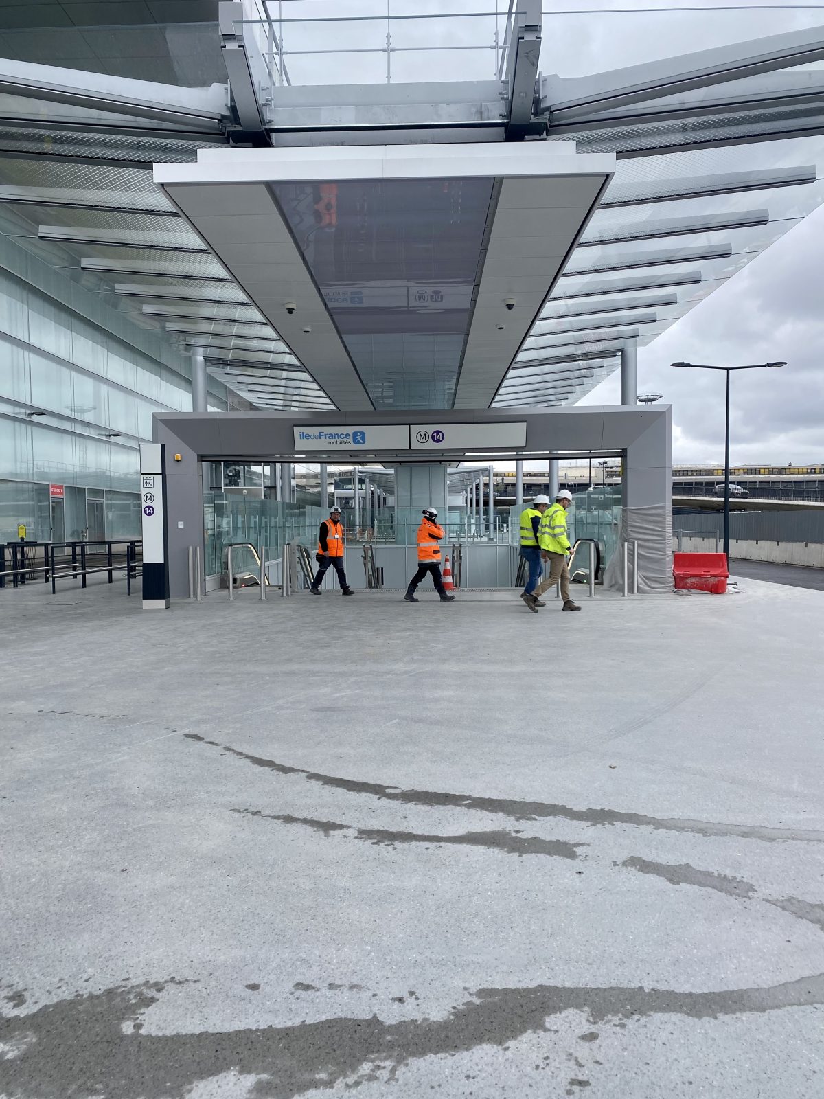 Visite de chantier de la station Aéroport d'Orly sur la ligne 14 du métro / © Vianney Delourme pour Enlarge your Paris