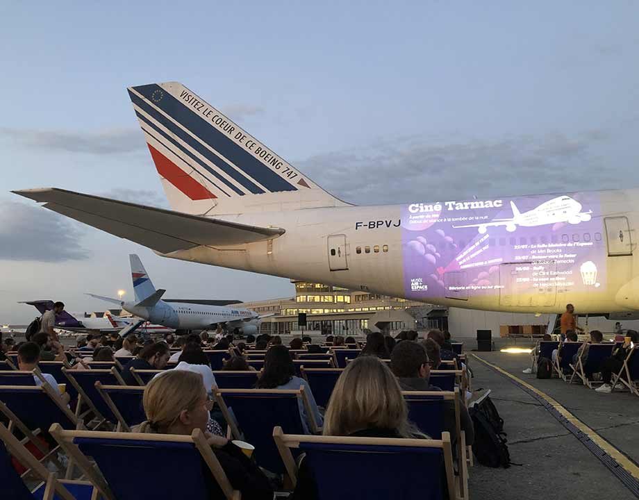 Ciné Tarmac au Bourget. DR