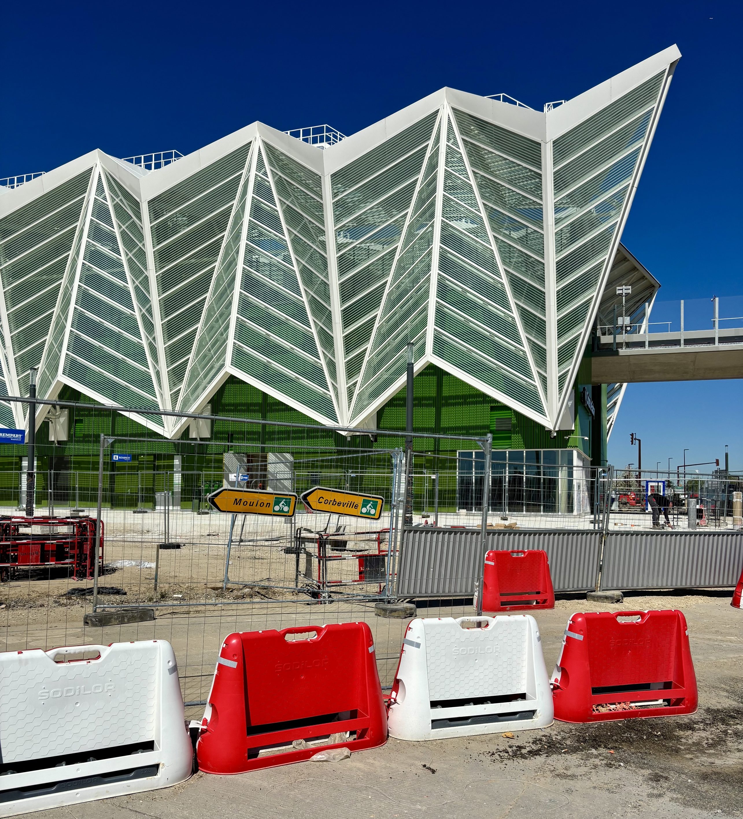 Le chantier de la gare Christ-de-Saclay, sur la ligne 18. Vianney Delourme pour Enlarge your Paris