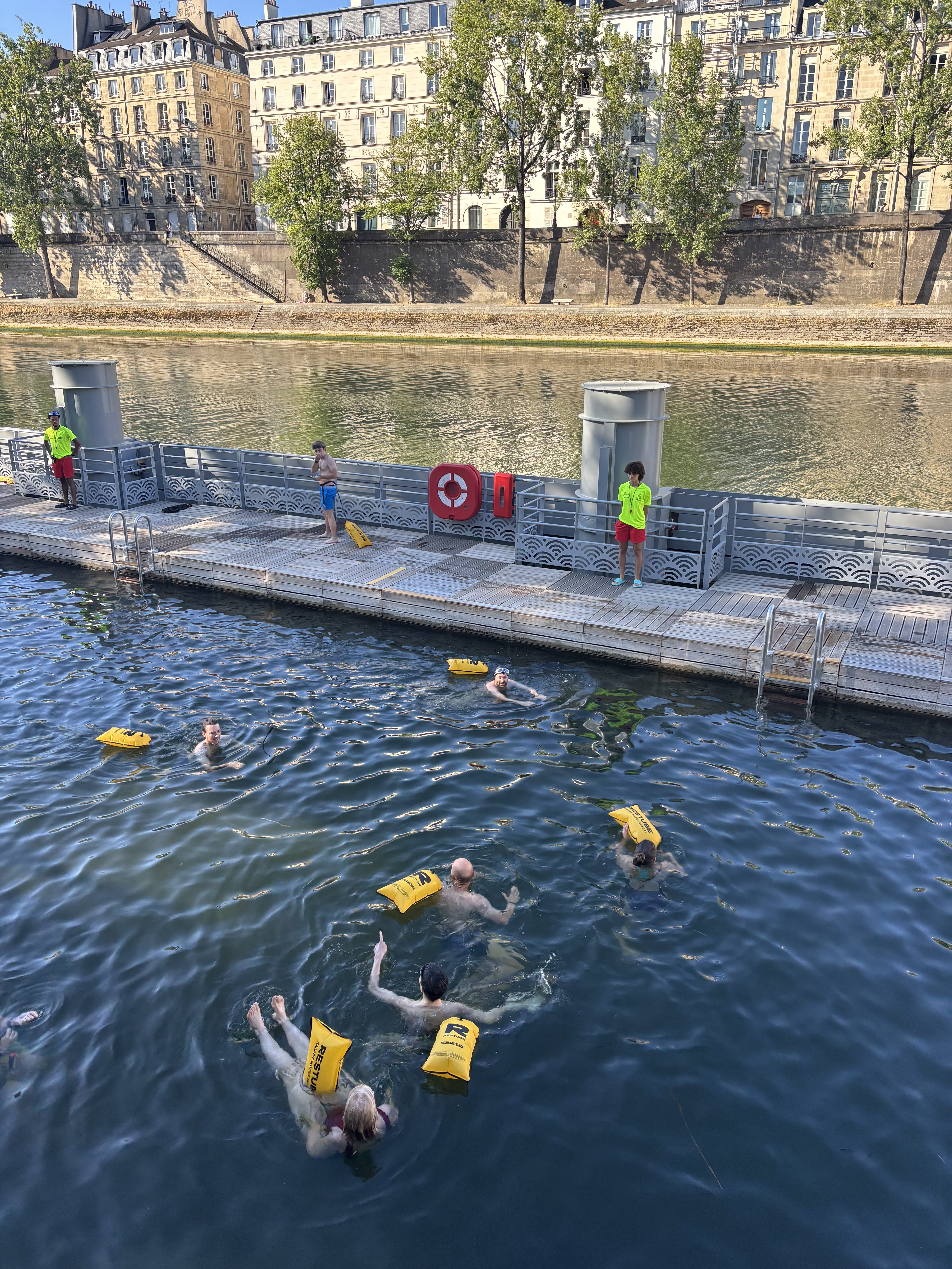 J&rsquo;étais le troisième à plonger dans la nouvelle baignade de la Seine