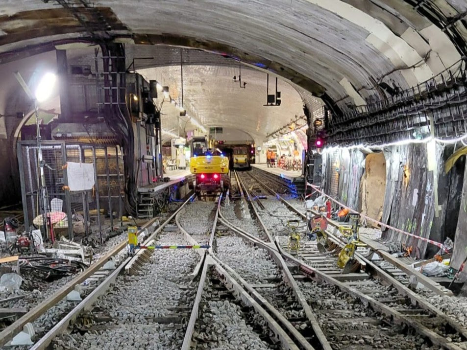 Travaux sur les lignes de métro. Photo Ile-de-France mobilités