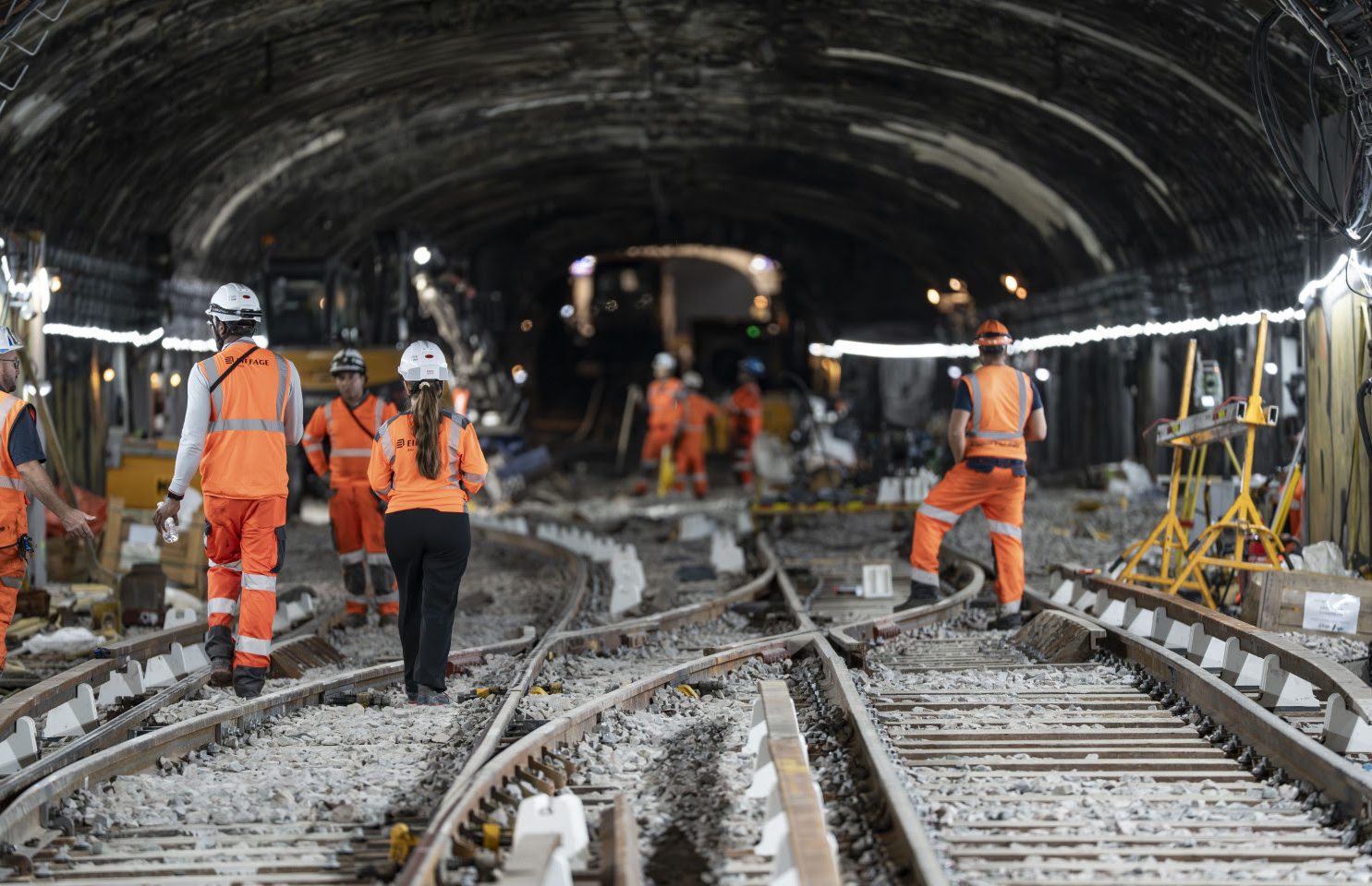 Travaux sur les lignes de métro. Photo Ile-de-France mobilités