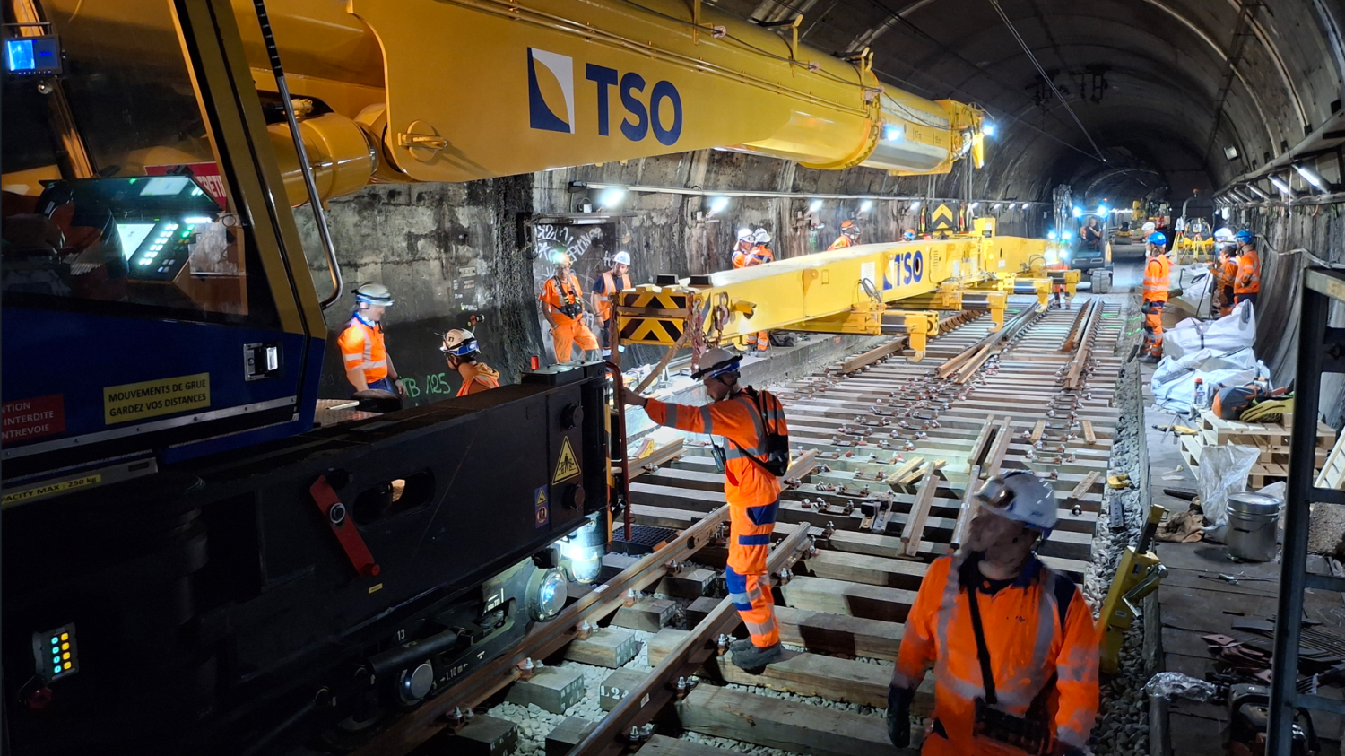 Travaux sur les lignes B et D du RER, en gare du Nord. Photo Ile-de-France mobilités