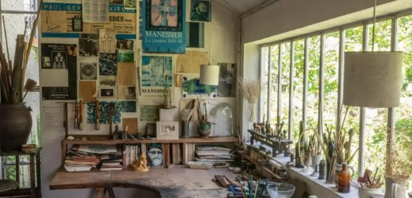 L'atelier du peintre Manessier, dans les Yvelines. DR