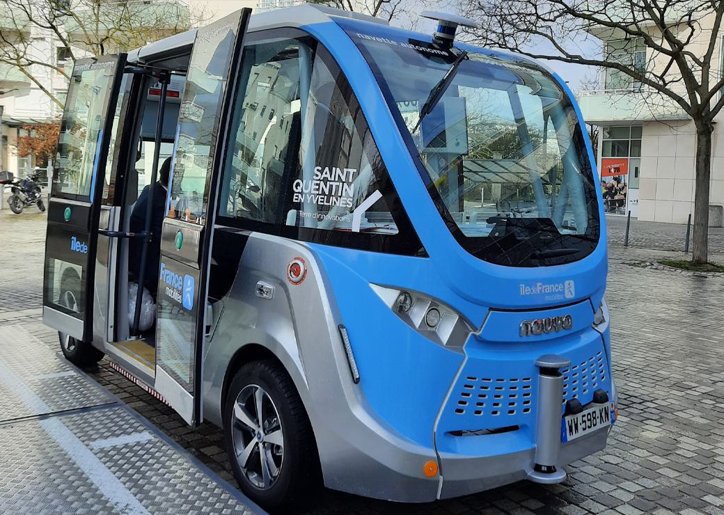 Un prototype de navette autonome d'IDFM. DR