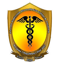 Pandit Raghunath Murmu Medical College Mayurbhanj Logo