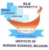 KLE University's Institute of Nursing Sciences Belagavi logo