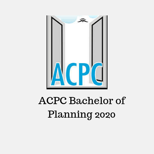 ACPC Bachelor of Planning 2020