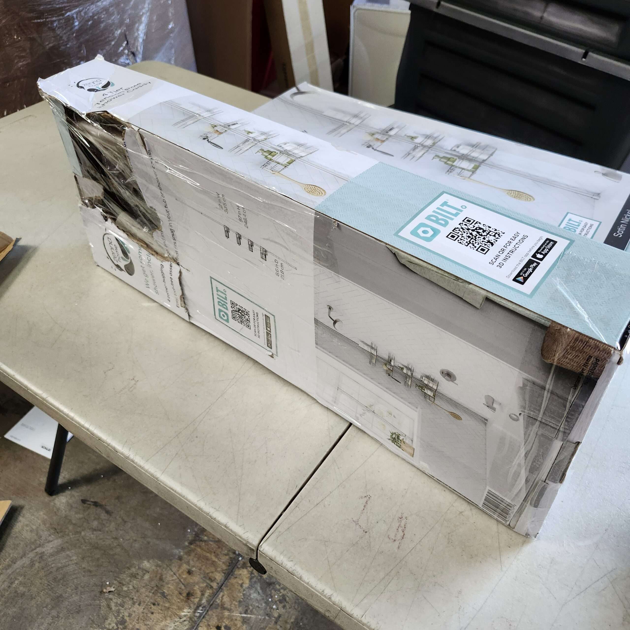 Zenna Home RustResistant Corner Shower Caddy (4 Adjustable Shelves