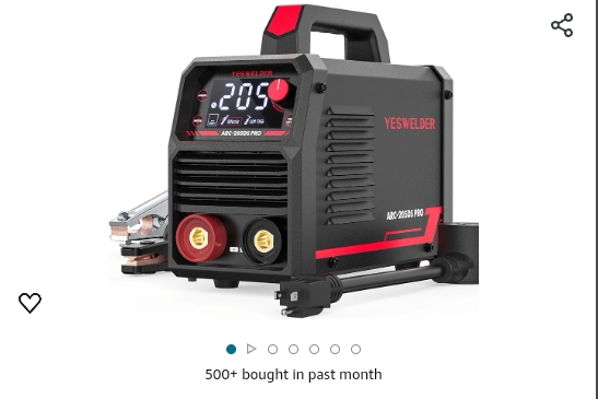 YESWELDER Stick Welder 205Amp Large LED Display Digital Inverter