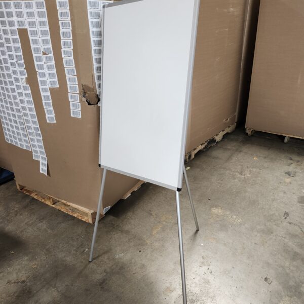 Magnetic Portable Dry Erase 36 x 24 Tripod Height Adjustable, 3' x 2' Flipchart Easel Stand White Board for Office or Teaching at Home & Classroom | EZ Auction