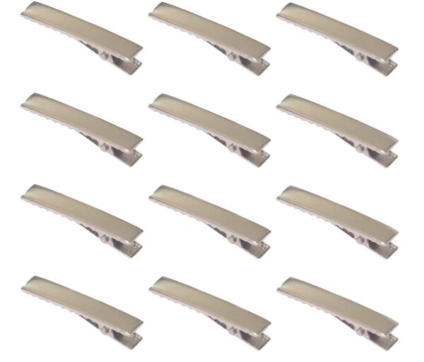 YAKA 50 Pack 1-3/4 Inch(45 mm) Silver Alligator Hair Clip Flat Top with Teeth for Arts & Crafts Projects,Teeth Single Prong Metal Clips Hairbow Accessory,Hair Care,Woman | EZ Auction