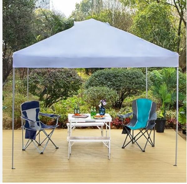 PHI VILLA Outdoor Pop up Canopy 10'x10' Tent Camping Sun Shelter-Series Party Tent, 100 Sq. Ft of Shade | EZ Auction