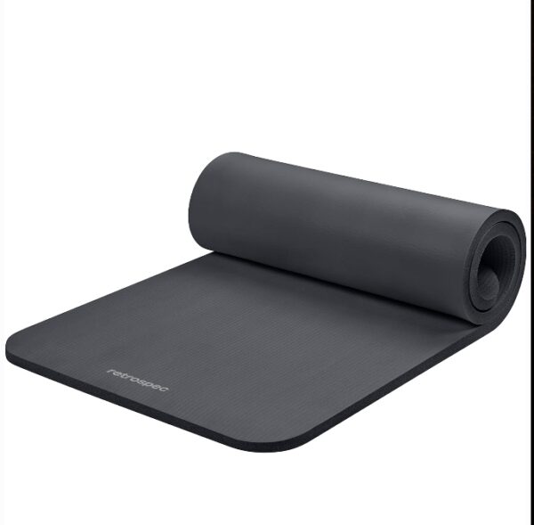 3/8" Extra Long Exercise Mat - All Purpose Extra Thick Non Slip Yoga and Fitness Mats for Exercise with Carrying Strap | EZ Auction