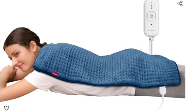 Comfytemp Heating Pad for Back Pain Relief - FSA HSA Eligible Extra Large Heating Pad XXL, Full Body Heating Pad Auto Shut Off, Birthday Gift for Mom/Wife, 17''x 33'' King Size Electric Heating Pad | EZ Auction