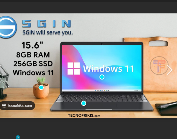 SGIN M15 Pro 15.6" Celeron N4020C 1.10Ghz 8GB DDR4 256GB SSD Win 10 | EZ Auction