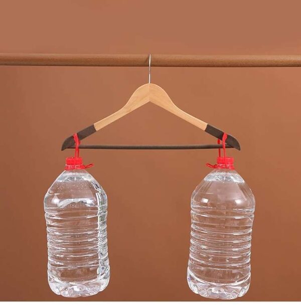 1 Coat Hanger, Natural Wooden Suit Hanger, Heavy Duty, S-Shaped Opening, Non-Slip, 1.2 Cm Thick, Space Saving with Non Slip Trouser Bar | EZ Auction