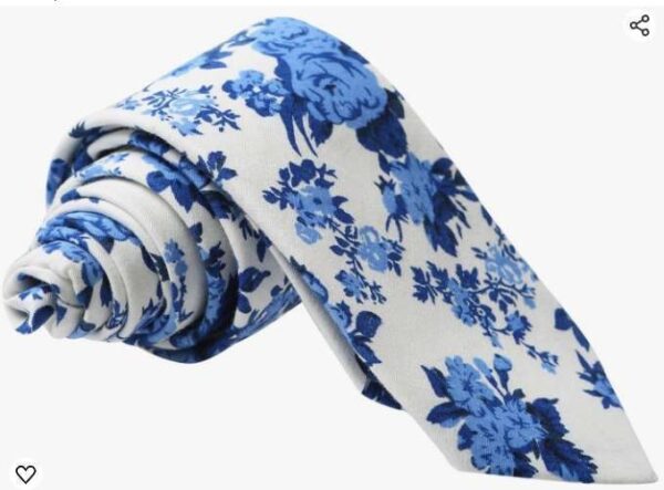 Men Leopard Floral Necktie | EZ Auction