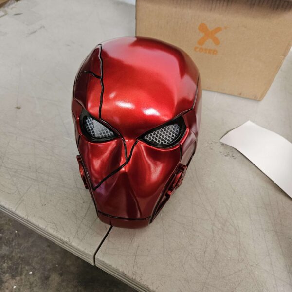 Red Hood Helmet Deluxe Collectors Edition for Jason Todd Cosplay | EZ Auction