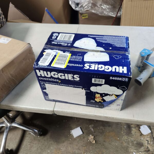 Huggies Overnites Size 3 Overnight Diapers (16-28 lbs), 58 Ct | EZ Auction