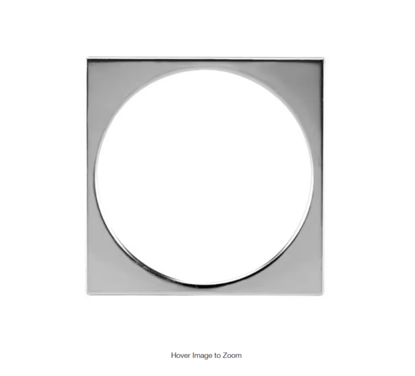 Oatey 4-1/4 in. Square Snap-In Stainless Steel Shower Drain Cover Ring | EZ Auction