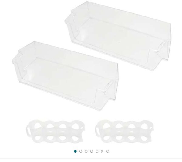 2 Pck W11239961 Refrigerator Door Shelf Bin Replacement For Whirlpool Refrigerator Door Shelf AP6333410 W10900538 4591452 PS12578777 WRS311SDH WRS312SNH WRS315 WRS321SDHZ WRS555SDHV WRS325 WRS331 | EZ Auction