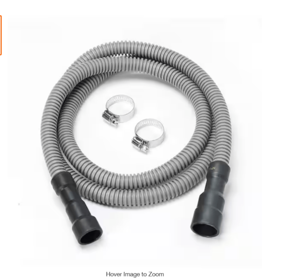 ***CLAMPS NOT INCLUDED***Everbilt 6 ft. Corrugated Dishwasher Hose | EZ Auction