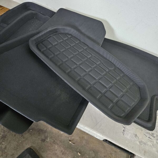 READ THE DESCRIPTION** TSLDRV 9Pcs Tesla Model Y Floor Mats 7 Seater 2024 2023-2020 Full Sets All Weather Floor Mat for Tesla Model Y Accessories 2024 2023-2020 Rear Back Seat Cover Protector Front Rear Trunk Frunk | EZ Auction