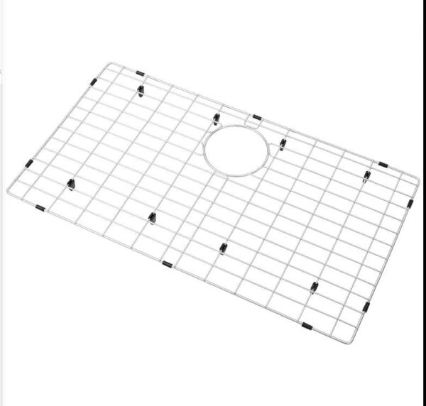 Zeesink Sink Grid and Sink Grate Size 28 3/4" X 15 3/4",Kitchen Sink Protector,Sink Bottom Grid Rear Hole,Sink Grid for Single Bowl Kitchen Sink | EZ Auction