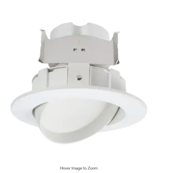 RA4 4 in. 2700-5000K Selectable CCT Integrated LED White Retrofit LED Module Recessed Light with Gimbal Trim | EZ Auction