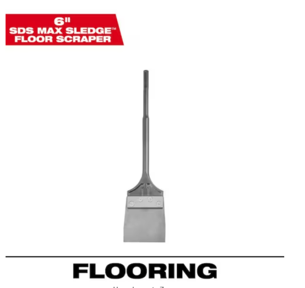 ***MISSING 3 BOLTS***6 in. SLEDGE SDS-MAX Floor Scraper | EZ Auction
