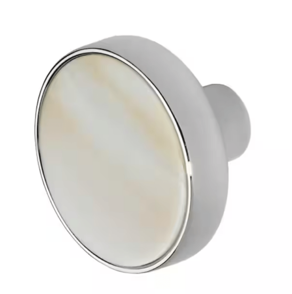 Pearl 1-3/8 in. Chrome Cabinet Knob | EZ Auction