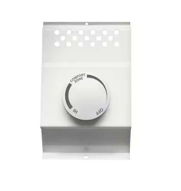 Cadet Double-pole 22 Amp Line Voltage 120/240-volt Mechanical Electric Baseboard Heater Mounted Thermostat in White | EZ Auction