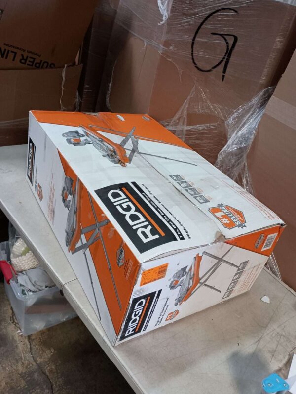 RIDGID 9-Amp 7 in. Blade Corded Wet Tile Saw with Stand | EZ Auction