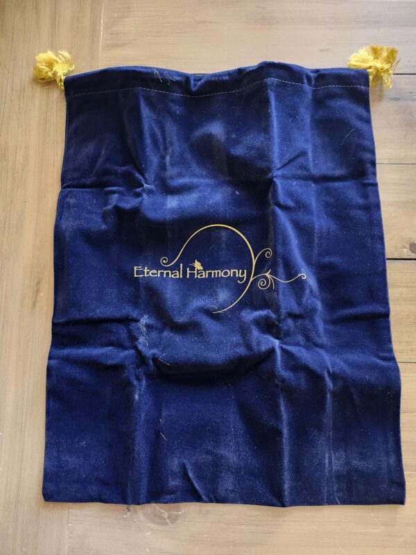 Blue Velvet Pouch Bag Eternal Harmony | EZ Auction