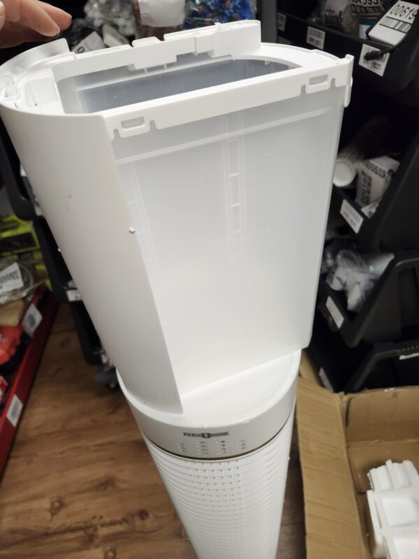 ***NEW BUT MISSING BASE AND WATER TANK IS BROEKN REFER TO IMAGES***Evaporative Air Cooler, 45" Cooling Fans that Blow Cold Air, Swamp Cooler with 4 Speeds, 3 Modes, 6L Water Tank, Ice Packs, 15H Timer, Remote Control, for Bedroom, Living Room, Office | EZ Auction