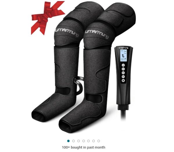 Gifts for Men Women Dad Mom, Mother Day, Father Day, Christmas, Birthday, Air Compression Massager with Heat for Foot, Leg and Knee, Works for Vericose Veins, Muscle Fatigue, Cramps, Swelling, Edema | EZ Auction