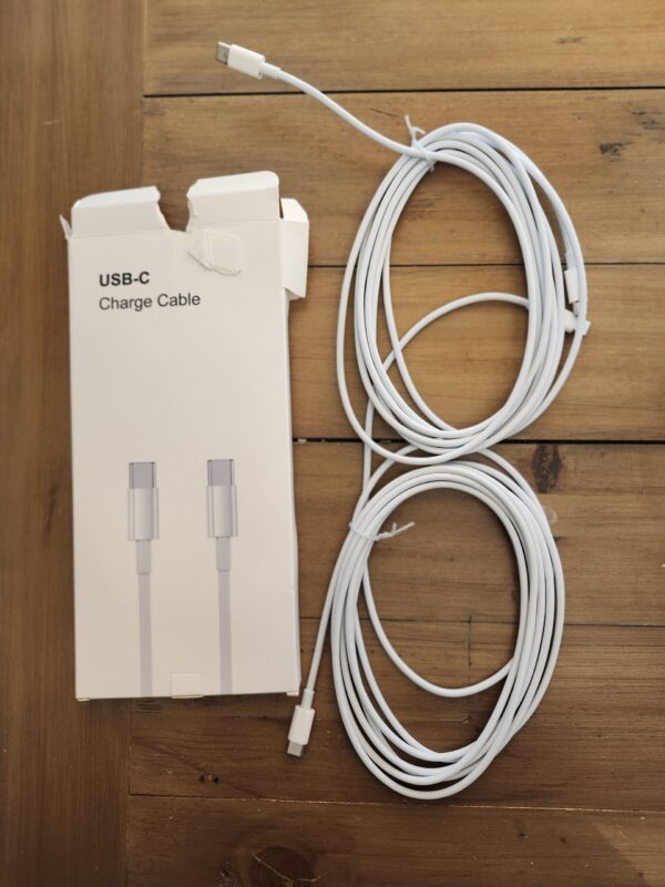 2 Pack 10ft USB C to USB C Cable for iPad Pro 12.9 11 inch, iPad Air 5 4, Mini 6, MacBook Air MacBook Pro Charger, iPhone 15 Pro Max Plus, Google Pixel 7 6 Pro, Samsung, USBC Type C Fast Charging Cord | EZ Auction