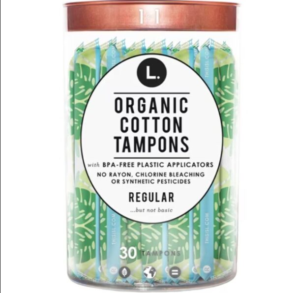 L. Organic Cotton Tampons Regular -- 30 Tampons | EZ Auction