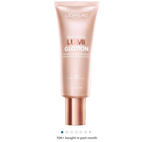 L'Oreal Paris Makeup True Match Lumi Glotion, Natural Glow Enhancer, Illuminator Highlighter Skin Tint, for an All Day Radiant Glow, Light, 1.35 Ounces | EZ Auction