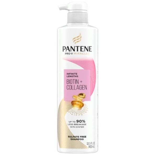 Pantene Pro-V Miracles Infinite Lengths Biotin + Collagen Shampoo Sulfate Free - 10.9 fl oz | EZ Auction