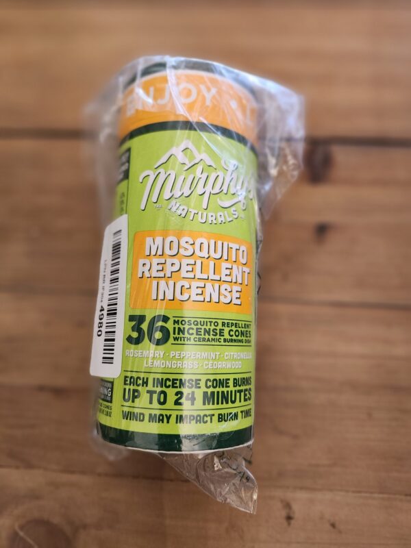 Murphy’s Naturals Mosquito Repellent Incense Cones | DEET Free with Plant Based Essential Oils | 24 Minute Burn Time per Cone | Includes Ceramic Burning Dish | 36 Cones | | EZ Auction