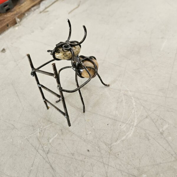 Worker ant figure perfect for garden decoration, handcrafted with metal | EZ Auction